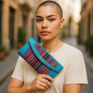 Vibrant Striped Women's Wallet